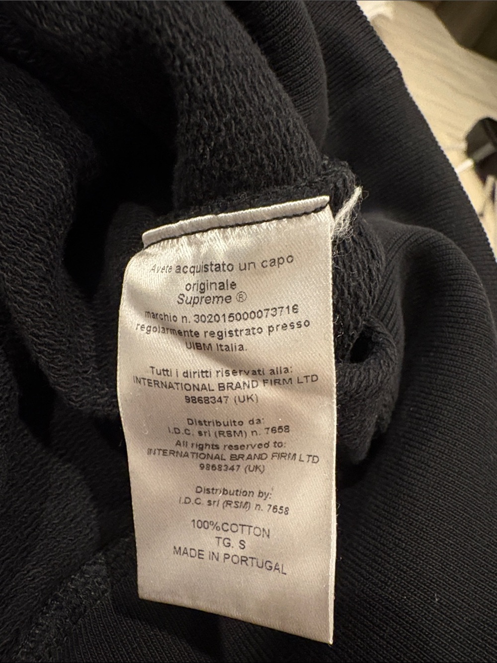 Supreme Black Hoodie with Red Box Logo - Picture 4 of 4